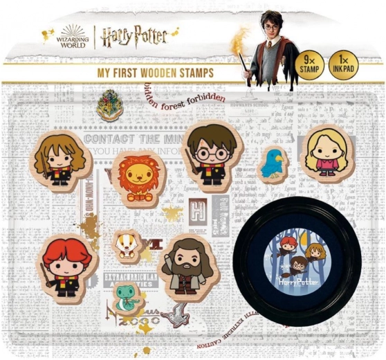 Meine ersten Stempel HARRY POTTER Holzset 9+1 mit Stempelkissen