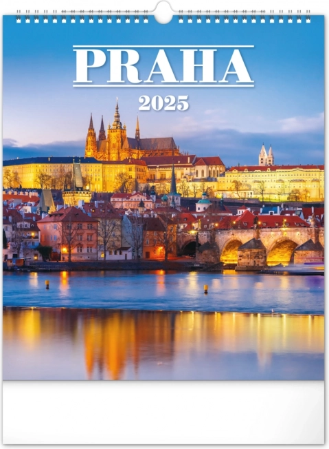 Wandkalender Prag 2025, 30 × 34 cm