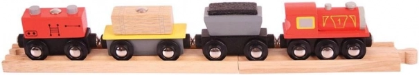 Bigjigs Rail Güterzug mit Gleisen