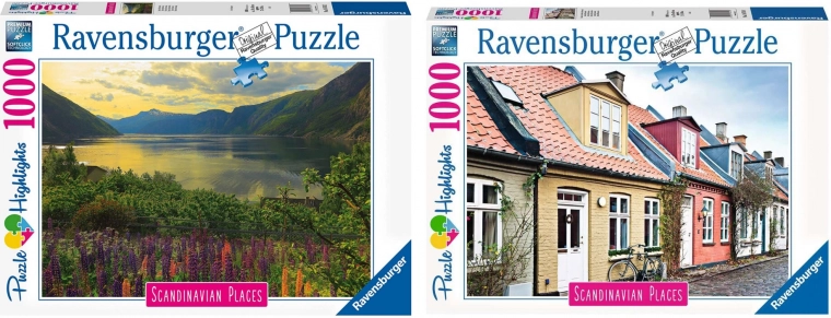 Set aus zwei Puzzles 2 × 1000 Teile RAVENSBURGER