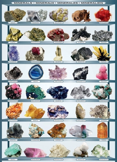Puzzle Mineralien 1000 Teile Eurographics