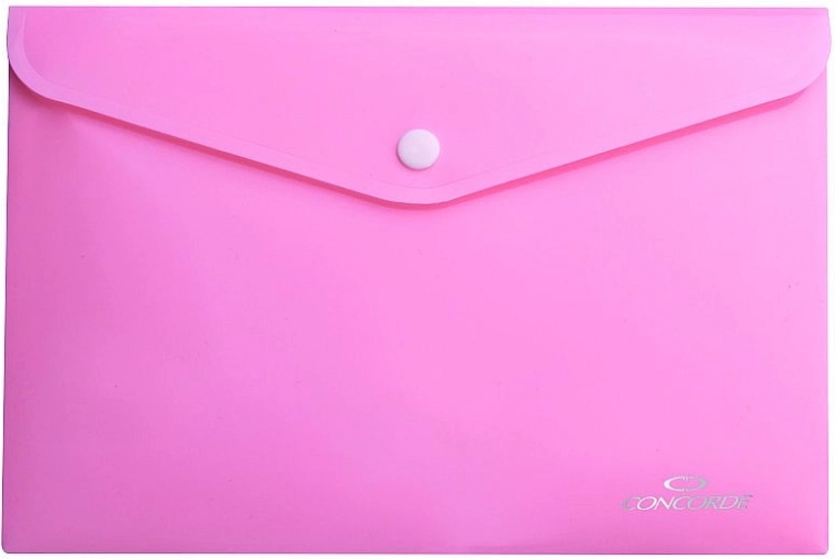 Dokumentenmappe mit Druckknopf A4 pastellrosa CONCORDE