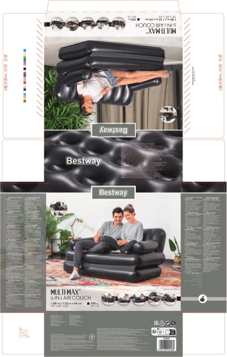 5-in-1: vom Sofa zum vollwertigen Bett