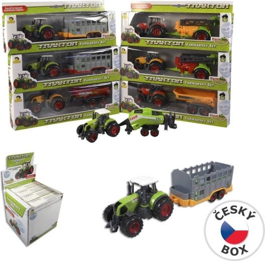 Traktor mit Anhänger 27 cm