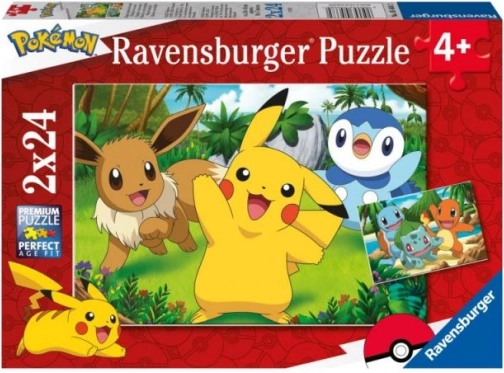 Puzzld Pokémony 2x24 Stk.