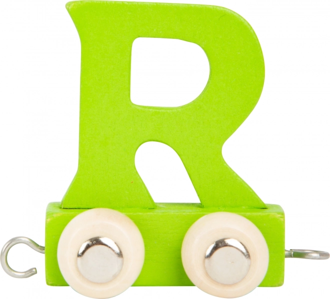 Holzzug – Bunte Buchstaben, Wagen mit Buchstabe R small foot