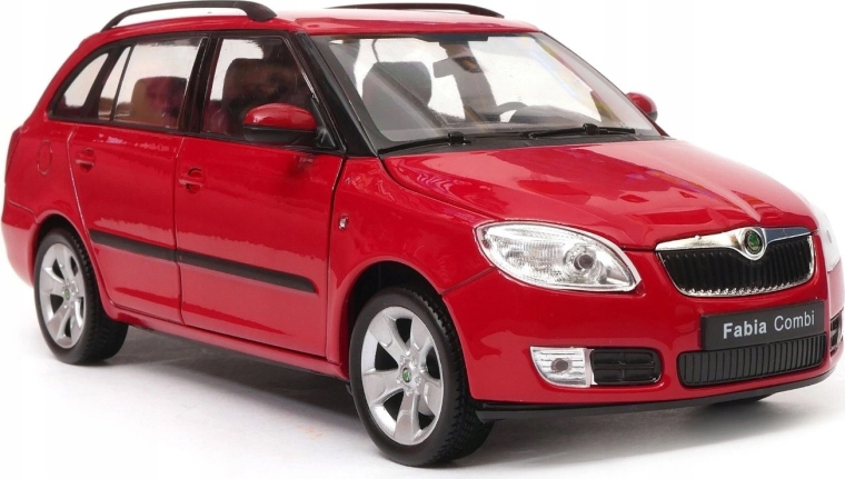 Welly Škoda Fabia Combi II 2009 rot 1:24