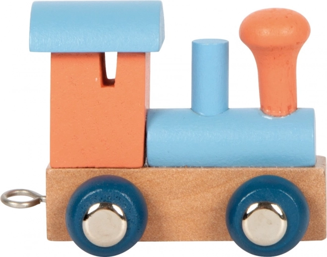 Polare Buchstaben Lokomotive in Orange