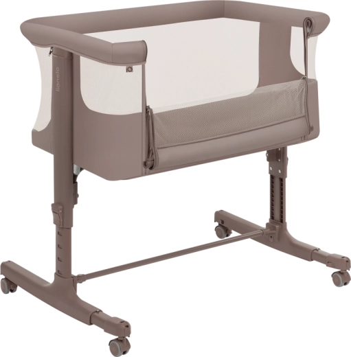3-in-1: Beistellbett, Wiege und freistehendes Kinderbett