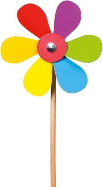 Holzwindmühle Blume