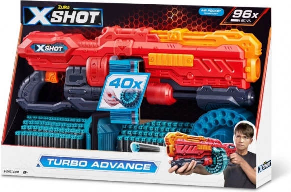 X-Shot Turbo Advance Schaumblaster mit 96 Pfeilen
