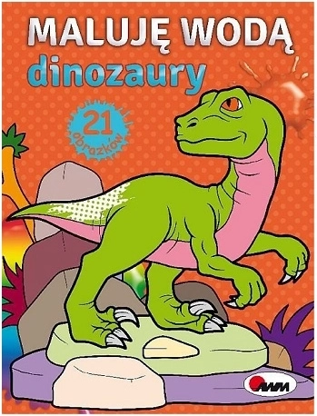 Wasser-Malbuch Dinosaurier
