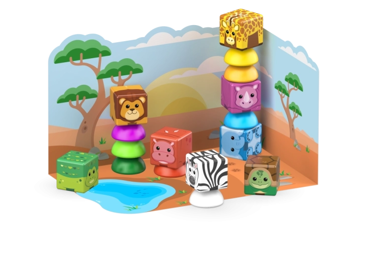 Safari-Tiere für fantasievolles Spielen