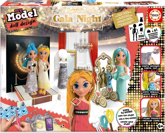 Educa kreative Set My Model Doll Design: Gala-Nacht