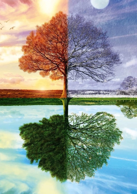Puzzle Baum der vier Jahreszeiten 500 Teile
