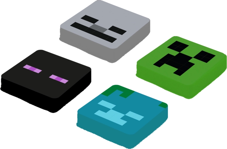 Pixie Crew Minecraft Set Ersatz-Multipixel Enderman