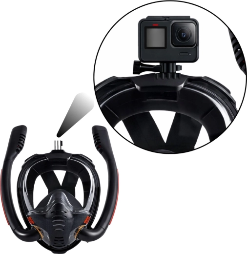 Kamerahalterung und klappbare Schnorchelrohre