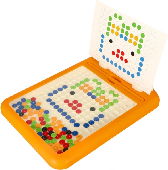 Magnetische Mosaiktafel mit Häschen, 118 magnetische Knöpfe