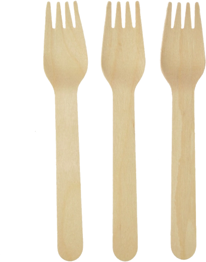 Holzgabeln Arpex Go Green 16 cm, Packung mit 8 Stk.