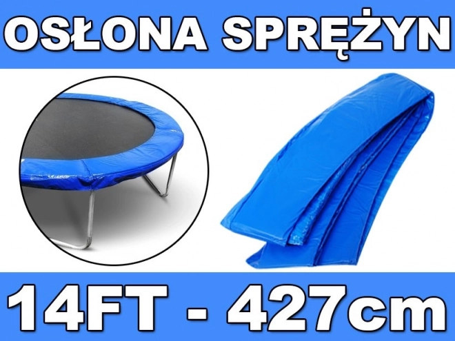 Schutzrand für Federn für Gartentrampolin 427 cm (14 ft) – blau