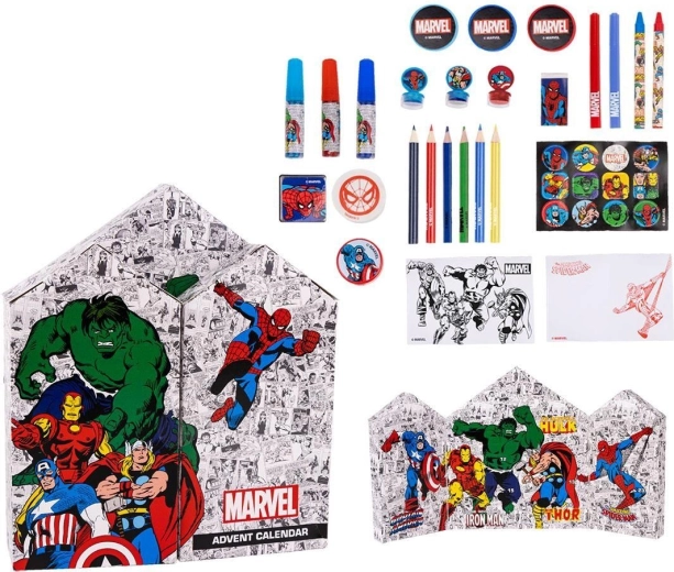 Adventskalender Avengers mit Bastel- und Schreibwaren