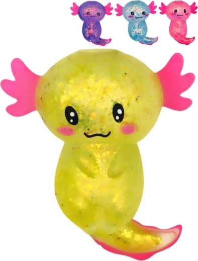 Glitzernder Quetsch-Axolotl als Anti-Stress-Spielzeug – 1 Stück
