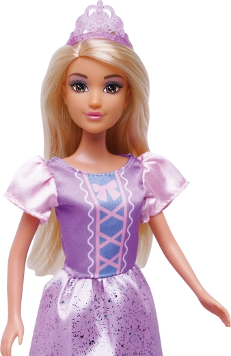 Langes blondes Haar zum Stylen