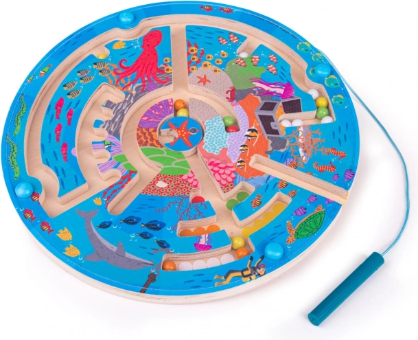 Magnetisches Labyrinth Unterwasserwelt BIGJIGS TOYS