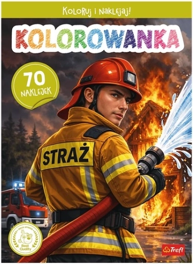 Strażak OSP Malbuch mit Aufklebern