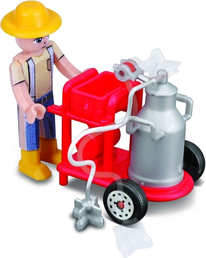 Fahrbarer Wagen mit Melkmaschine