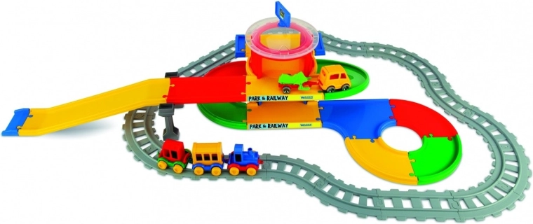 Zweigeschossiges Parkhaus und 4 Fahrzeuge