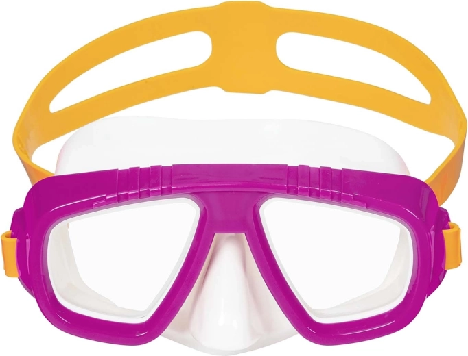 Rosa Taucher- und Schwimmmaske BESTWAY für Kinder und Erwachsene