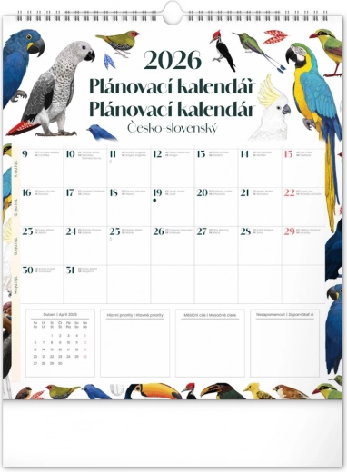 Wandplaner Kalender Animalium 2026