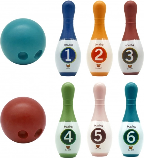 Bunte Kinder-Kegel mit Zahlen WOOPIE