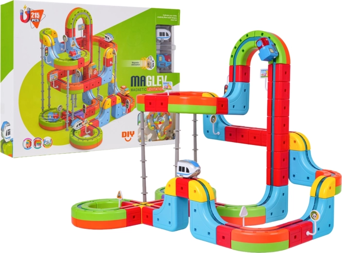 Magnetische bunte Antischwerkraft-Eisenbahnstrecke, 215 Teile