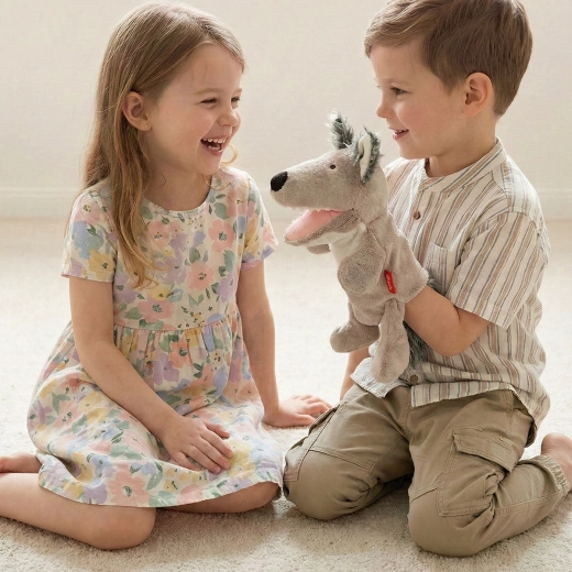 Handpuppe zum Geschichtenerzählen und für Puppentheater