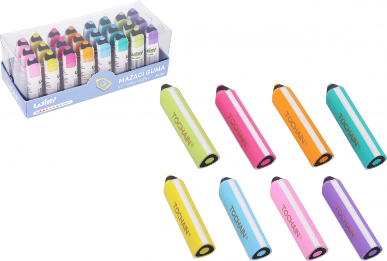 Radiergummi in Bleistiftform