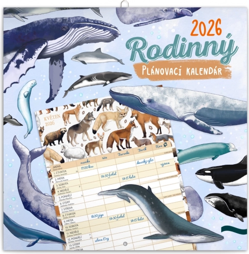 Familienplaner-Kalender Animalium 2026
