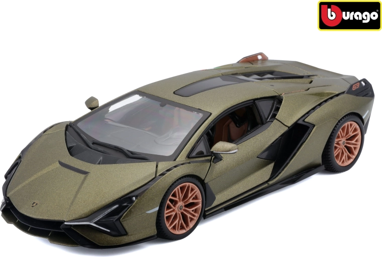 Bburago Lamborghini Sián FKP 37 im Maßstab 1:24, mattgrün