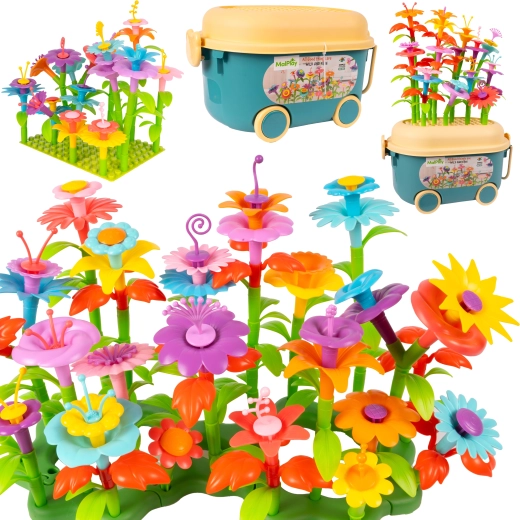 DIY Blumen-Bausatz Gartenwagen 139 Teile