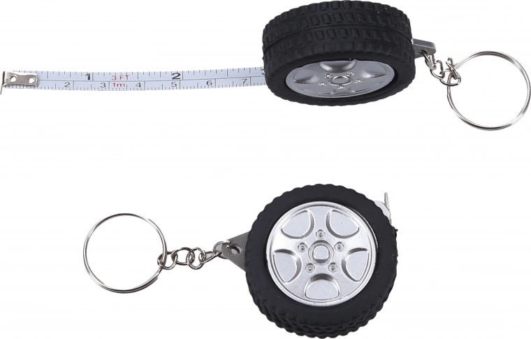 Kompakter Schlüsselanhänger Metermaß