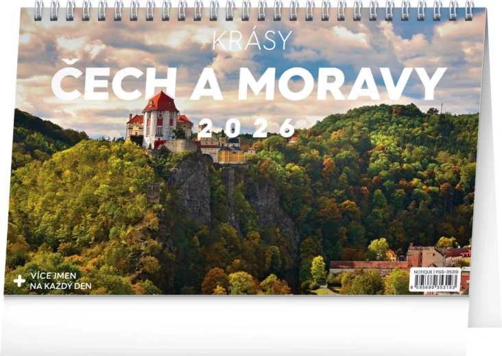 Tischkalender Schönheiten von Böhmen und Mähren 2026