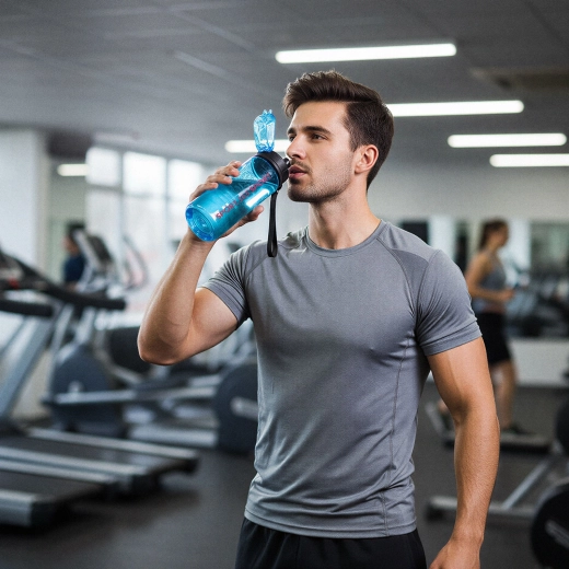 Sportliche Kunststoffflasche 600 ml – 1 Stück