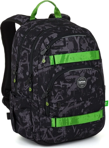 Studentenrucksack Topgal Viki Graffiti Green