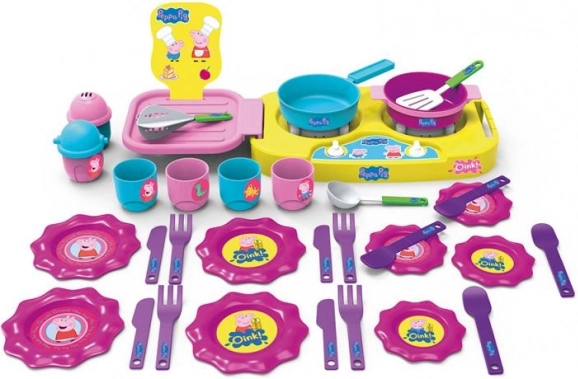 Kindergeschirr-Set Peppa Wutz, 35 Teile – MAC TOYS