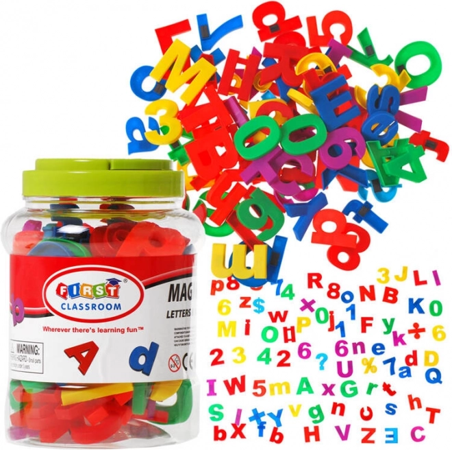 Magnetische Buchstaben und Zahlen – Alphabet, 80 Stück