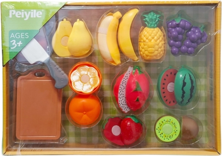 Kinder-Obst-Schneideset mit Schneidebrett und sicherem Messer