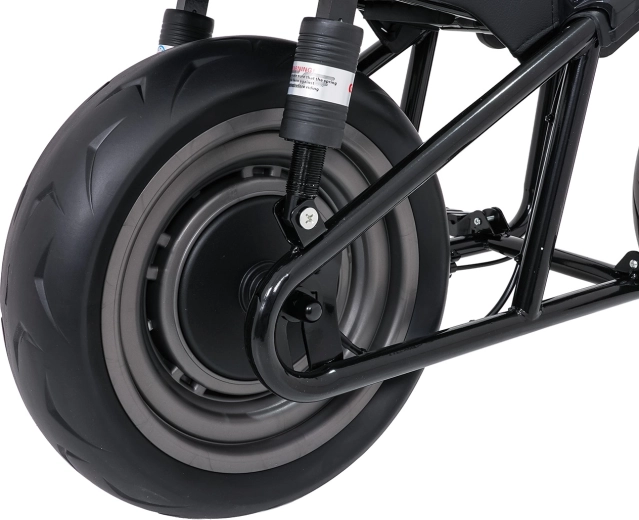 Komfort dank doppelter Hinterradfederung