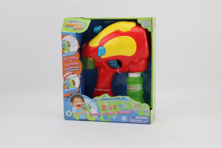 Seifenblasen- und Wasserpistole 2-in-1