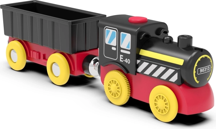 Lokomotive mit Güterwagen
